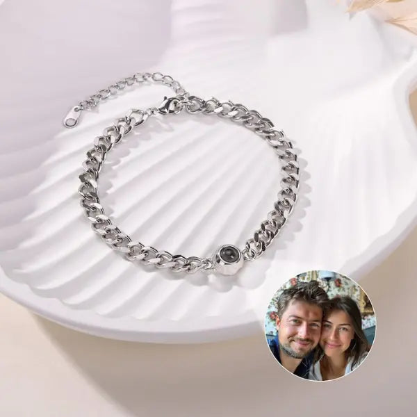 Pulseira Masculina Memories - Foto Personalizável