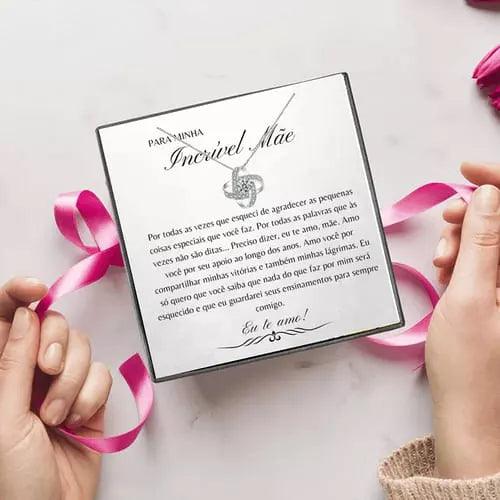 Colar Feminino + Caixa Para Minha Incrível Mãe - My Store