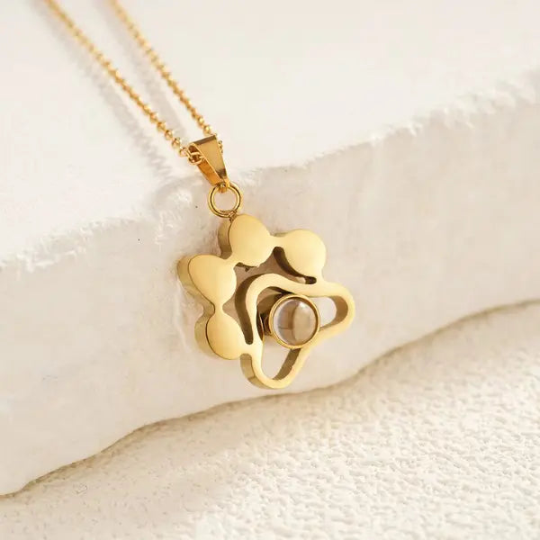 Colar Patinha - Foto Personalizável