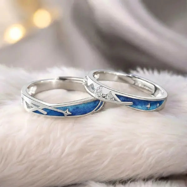 Par de Alianças - Estrela Brilhante