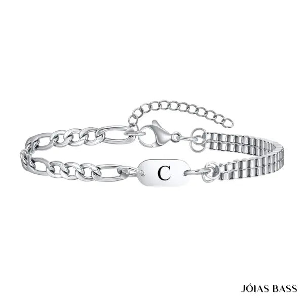 Pulseira Alfabeto - Letra Personalizável - My Store