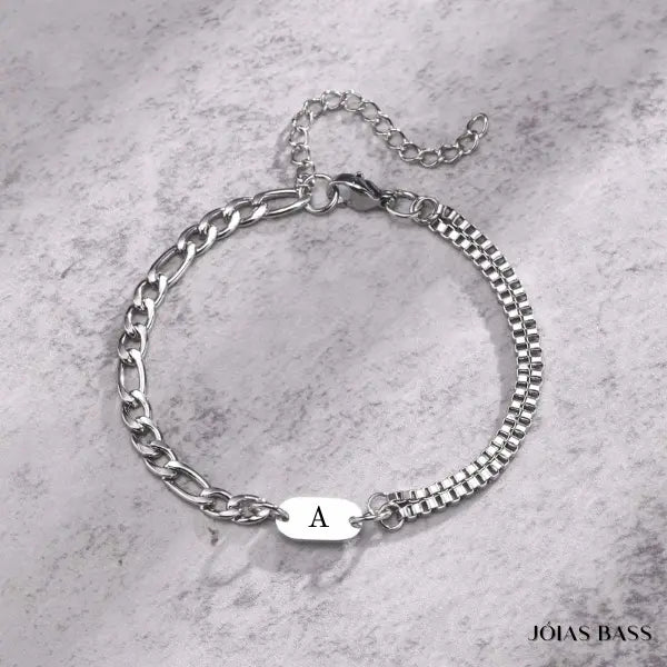 Pulseira Alfabeto - Letra Personalizável - My Store