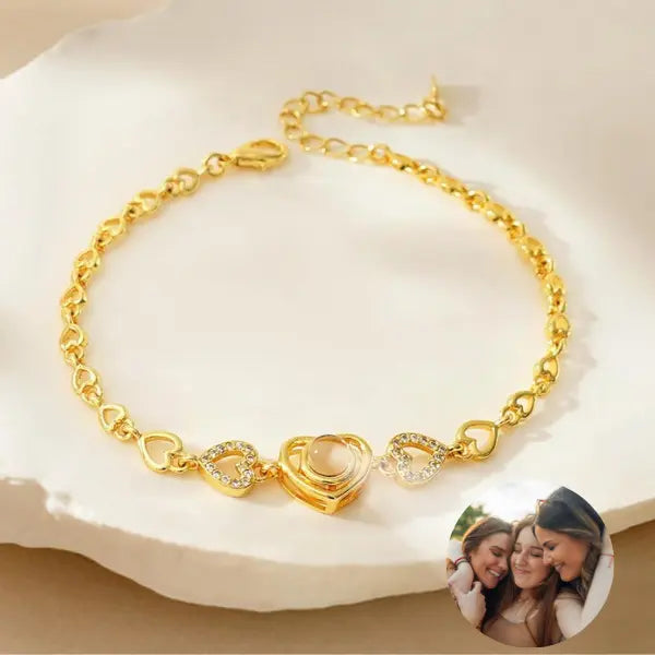 Pulseira Glow Heart - Foto Personalizável