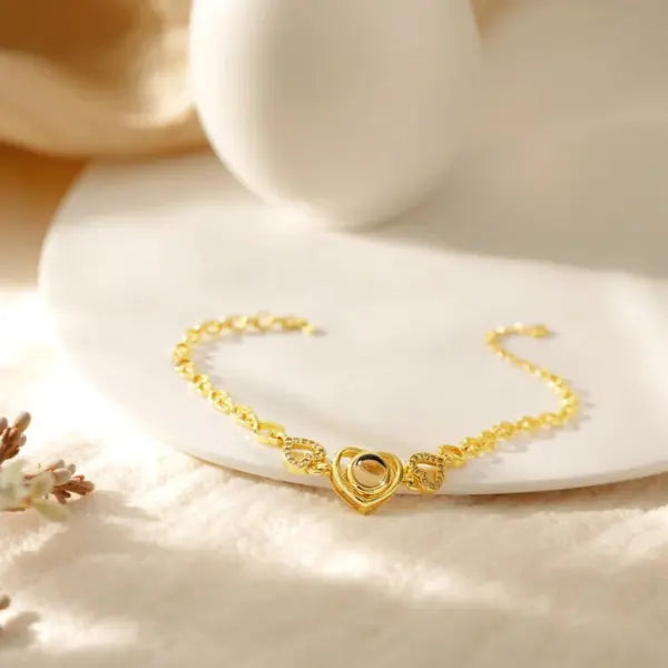 Pulseira Glow Heart - Foto Personalizável