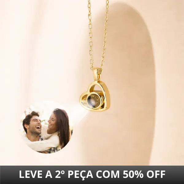 Colar Memórias do Coração - Foto Personalizável