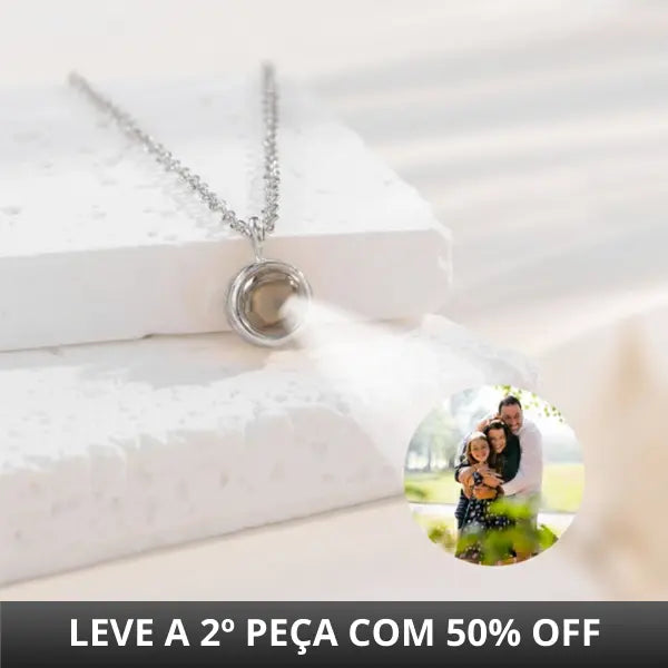Colar Pingo do Amor - Foto Personalizável
