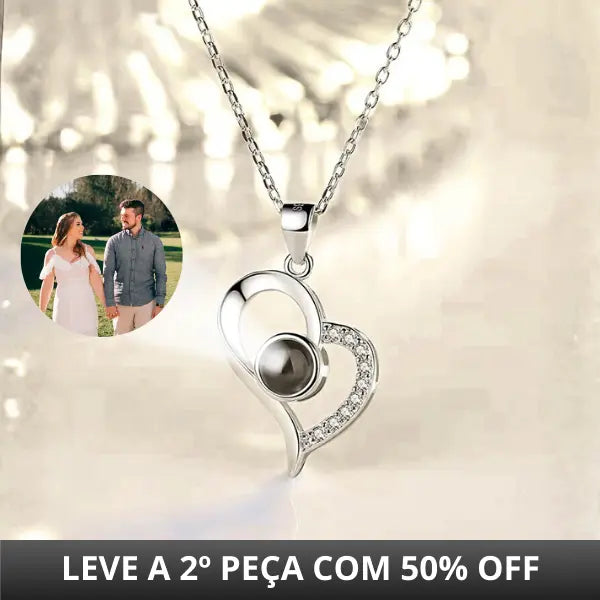 Colar Cristais - Foto Personalizável