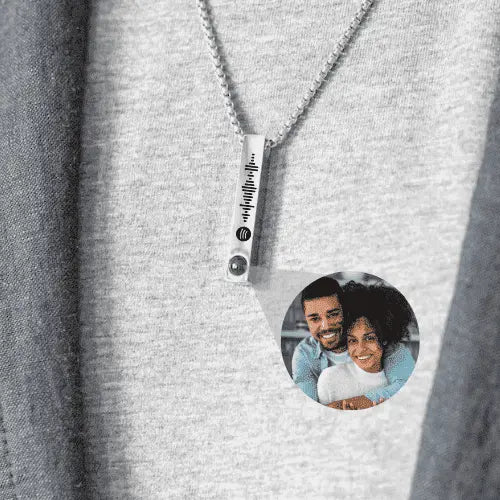 Colar Barra - Foto + Música Personalizável - My Store