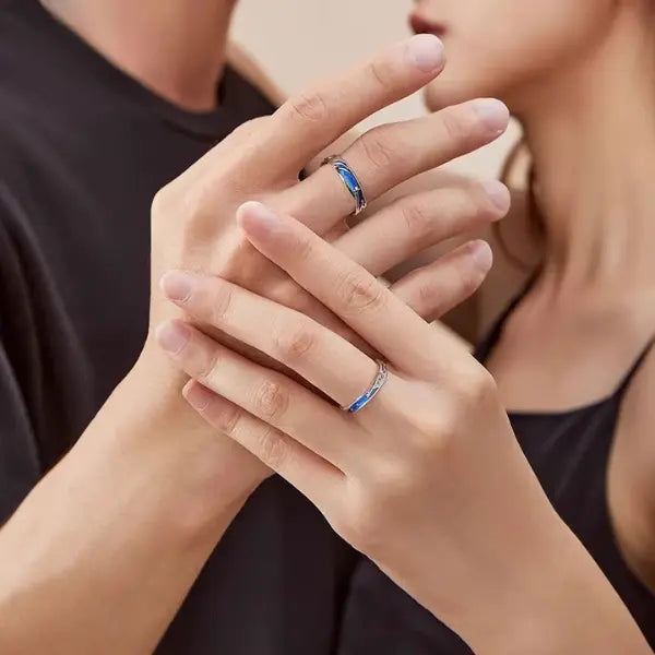 Par de Alianças - Estrela Brilhante