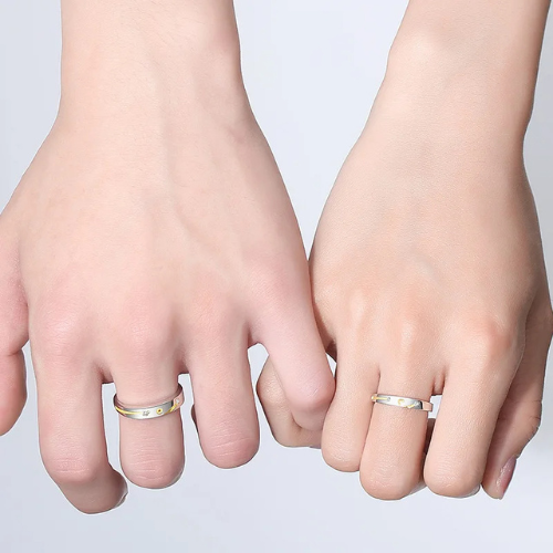 Par de Alianças - Meteoros de Ouro - My Store