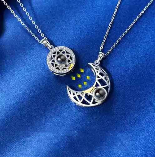 Par de Colares Magnético - "Eu te amo" em 100 idiomas - My Store