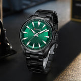 Preto com fundo verde
