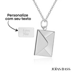 Colar Envelope - Mensagem Personalizável