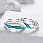 Par de Alianças - Aurora Boreal