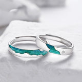 Par de Alianças - Aurora Boreal