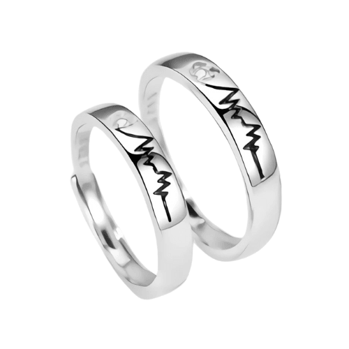 Par de Alianças - Batimentos Cardíacos - My Store