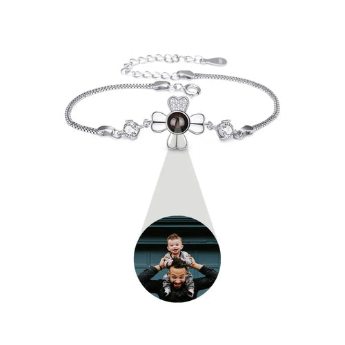 Pulseira Trevo de Quatro Folhas - Foto Personalizável - My Store