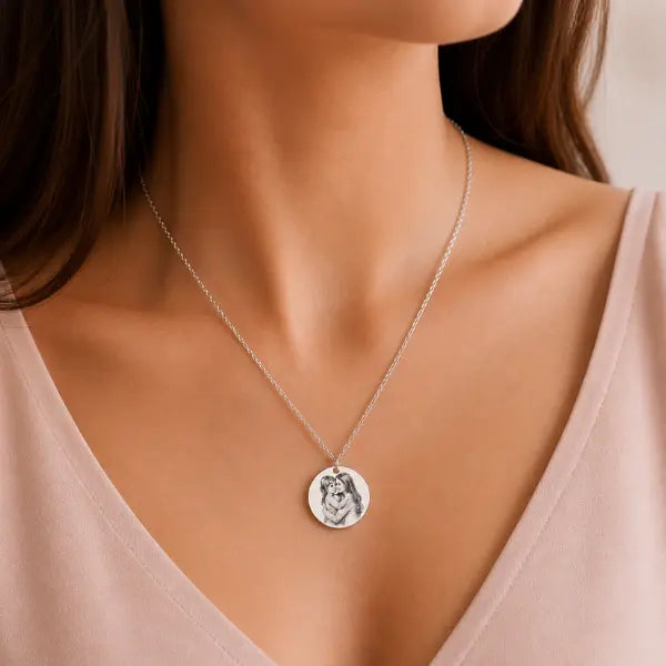 Colar Mãe Eterna - Foto e Escrita Personalizável