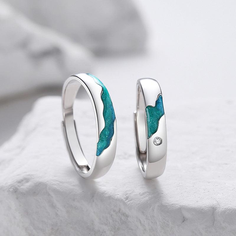 Par de Alianças - Aurora Boreal