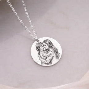 Colar Mãe Eterna - Foto e Escrita Personalizável