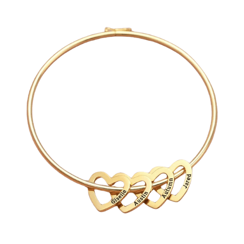 Pulseira Corações - Personalizada com Nomes - My Store