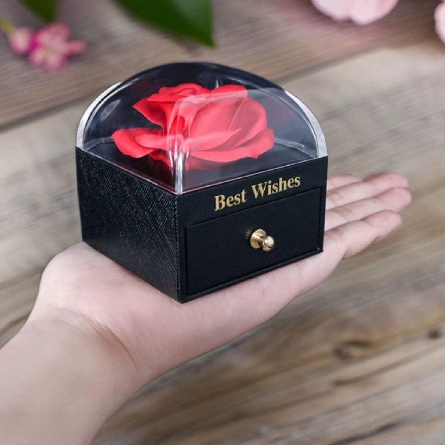 Porta-joias Rosa Eterna