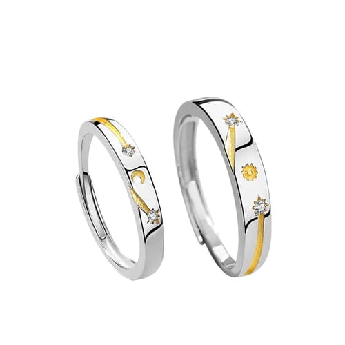 Par de Alianças - Meteoros de Ouro - My Store
