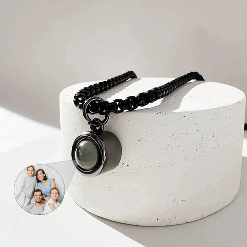 Conjunto Colar + Pulseira Masculino - Foto Personalizável - My Store