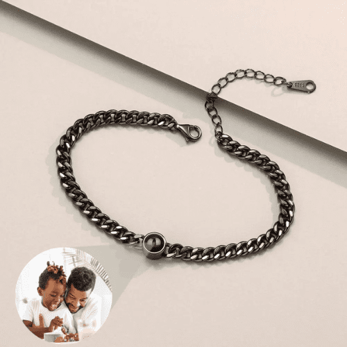 Conjunto Colar + Pulseira Masculino - Foto Personalizável - My Store