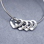 Pulseira Corações - Personalizada com Nomes - My Store