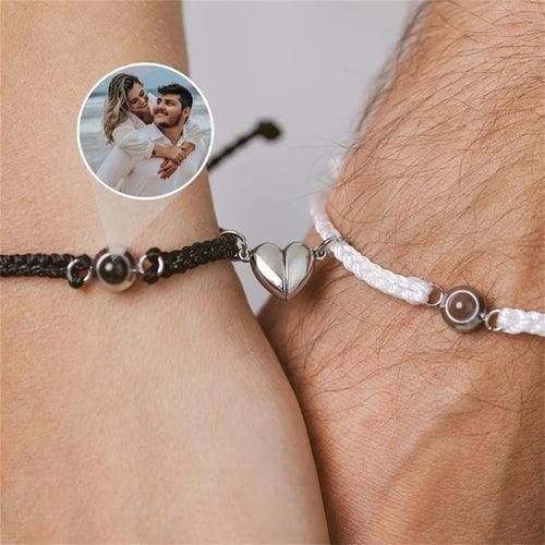 Conjunto Pulseira Magnética - Foto Personalizável - My Store
