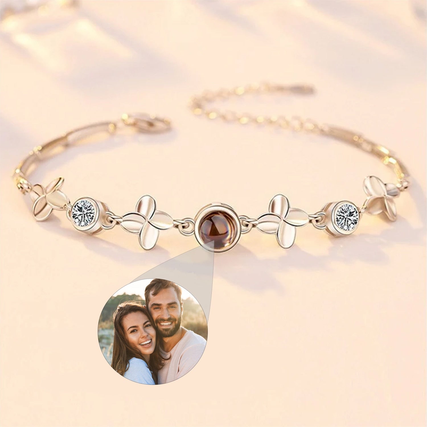 Pulseira Jardim Eterno - Foto Personalizável