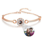 Pulseira Cravejada - Foto Personalizável