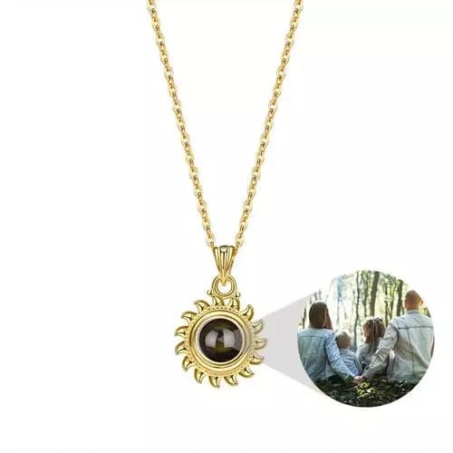 Colar Girassol - Foto Personalizável - My Store