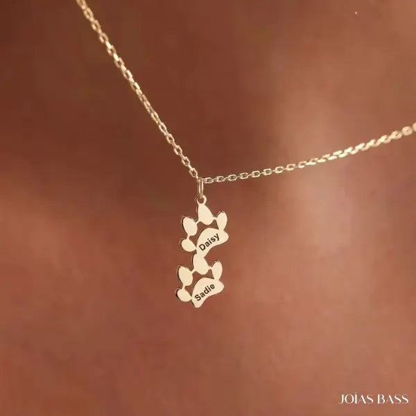 Colar Patinhas Eternas - Nome Personalizável