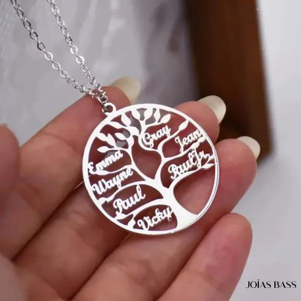 Colar Árvore da Vida - Nomes Personalizáveis