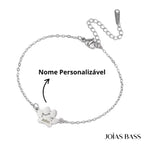 Pulseira Patinhas Eternas - Nome Personalizável