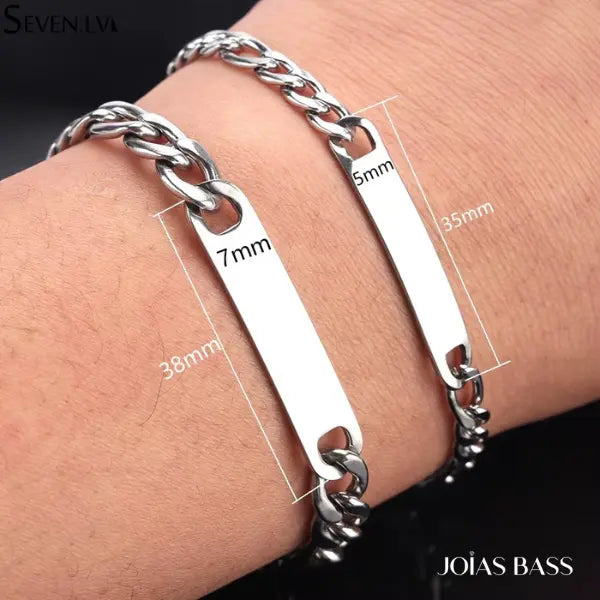 Par de Pulseiras Casal - Música Personalizável