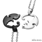 Par de Colares - Gatinhos Yin-Yang