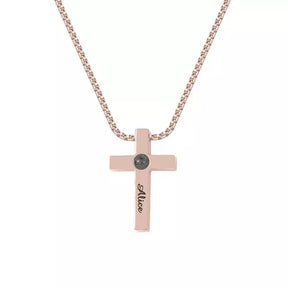 Colar Cruz - Foto + Escrita Personalizável - My Store