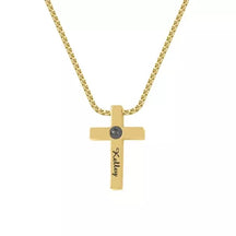 Colar Cruz - Foto + Escrita Personalizável - My Store