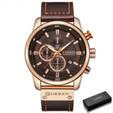 Relógio Masculino - Curren Elegance Couro