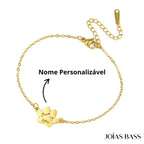 Pulseira Patinhas Eternas - Nome Personalizável