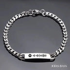 Par de Pulseiras Casal - Música Personalizável