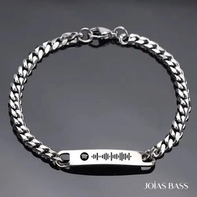 Par de Pulseiras Casal - Música Personalizável