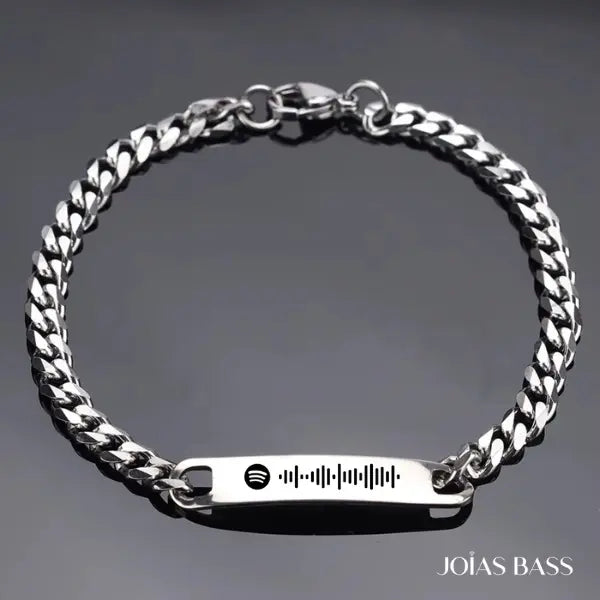 Par de Pulseiras Casal - Música Personalizável