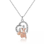 Colar Amor de Mãe e Filha + Caixa com Rosa - My Store