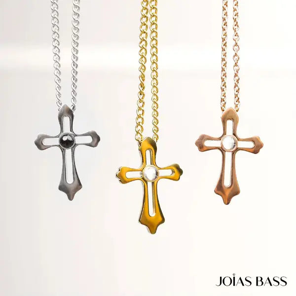 Colar Crucifixo - Foto Personalizável