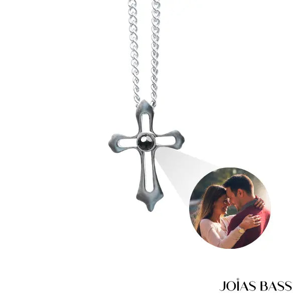 Colar Crucifixo - Foto Personalizável