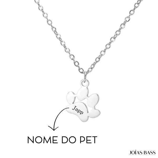 Colar Patinhas Eternas - Nome Personalizável